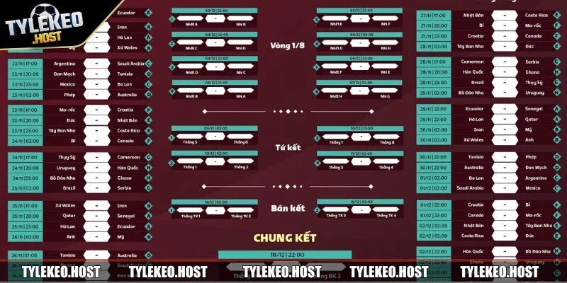 Lịch thi đấu luôn là chuyên mục được người hâm mộ quan tâm