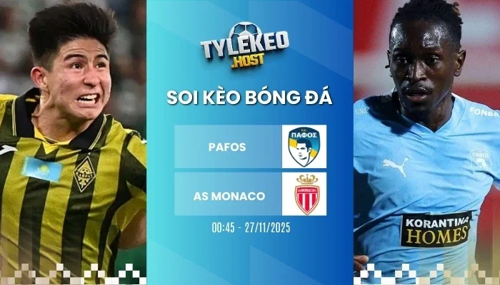 Soi tỷ lệ kèo nhà cái Pafos vs AS Monaco