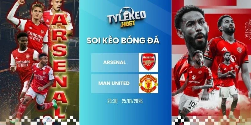 Soi tỷ lệ kèo nhà cái Arsenal vs Man United