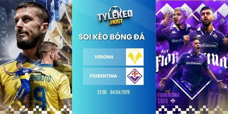 soi keo ty le Verona vs Fiorentina - Serie A, 04/04/2026