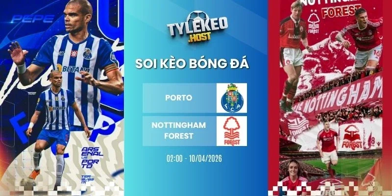 tỷ lệ kèo khi soi kèo nhà cái Porto vs Nottingham Forest - C2