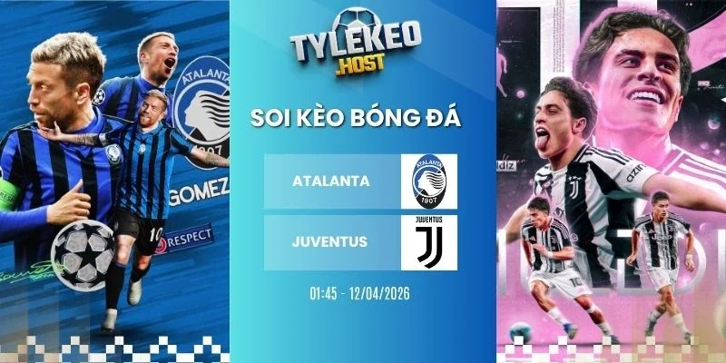 ty le keo Atalanta vs Juventus - Serie A, 12/04/2026