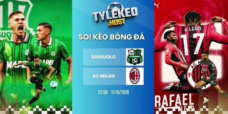 Kèo nhà cái Sassuolo vs AC Milan - Serie A, 11/10 /2026