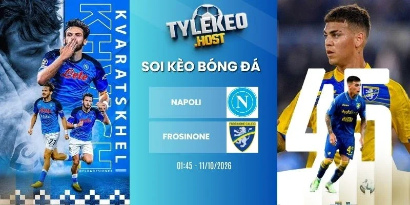 Tỷ lệ kèo Napoli vs Frosinone - Serie A, 11/10 /2026